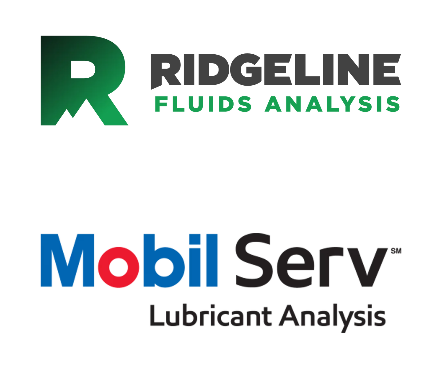 Ridgeline and Mobil fluid analysis done by Rhinehart Oil.